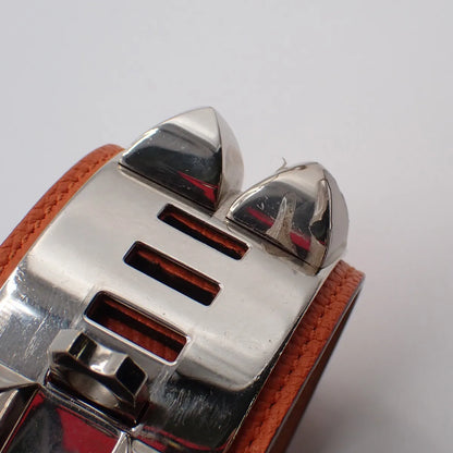 Hermes Collier de Chien Leather, Orange, Leather, Bracelet