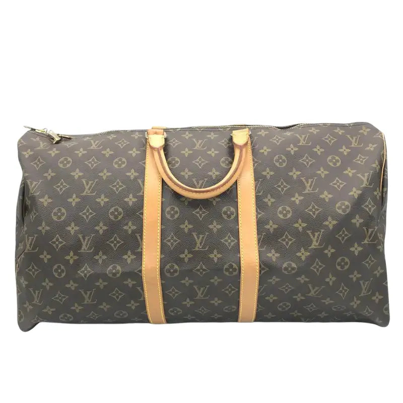 Louis Vuitton Keepall Monogram Canvas, Brown, Canvas, Travel Bag