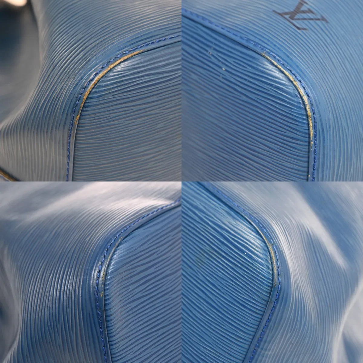 Louis Vuitton Petit Noe Epi Leather, Blue, Leather, Shoulder Bag
