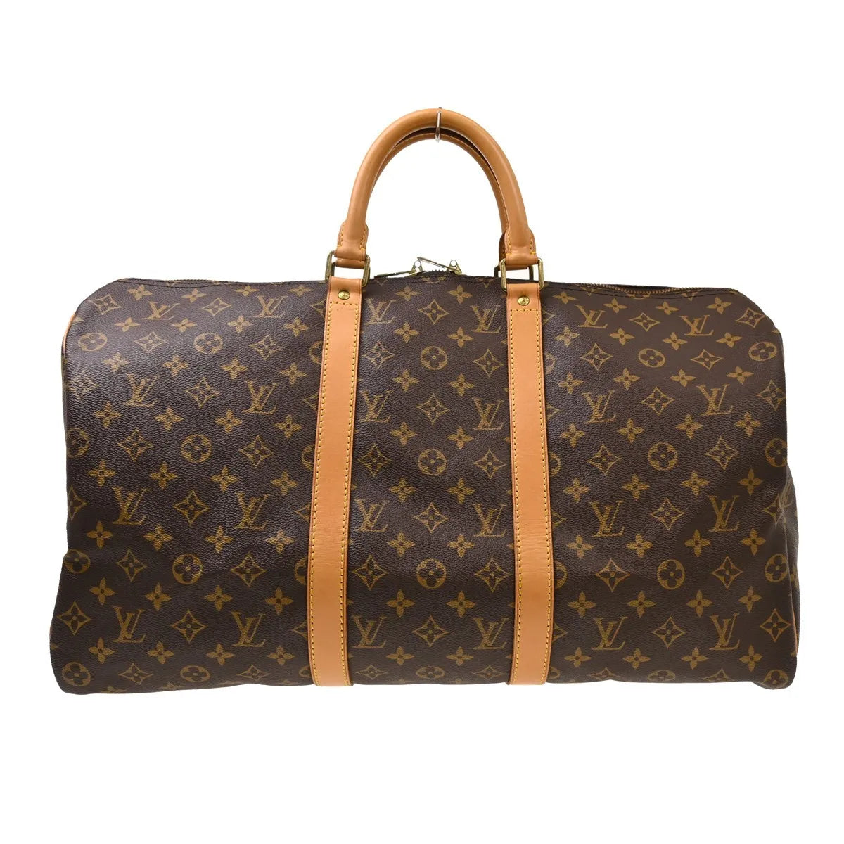 Louis Vuitton Keepall Monogram, Brown, Canvas, Travel Bag