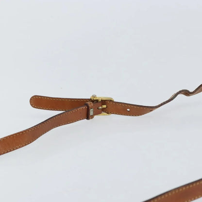Celine Vintage Macadam Canvas and Leather, Beige, Canvas, Shoulder Bag