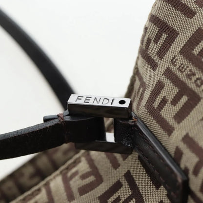Fendi Vintage Shopping Tote Zucchino Canvas, Beige, Canvas, Shoulder Bag