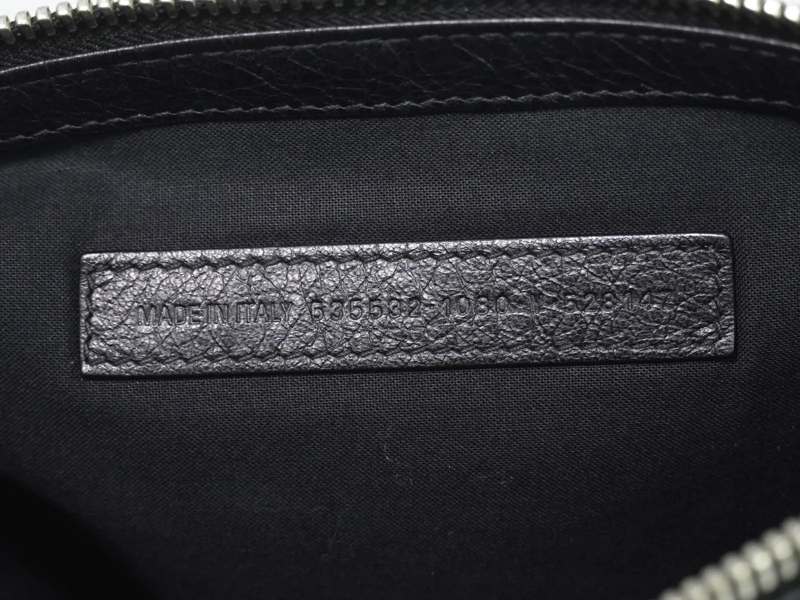 Balenciaga Graffiti Leather, Black, Leather, Clutch