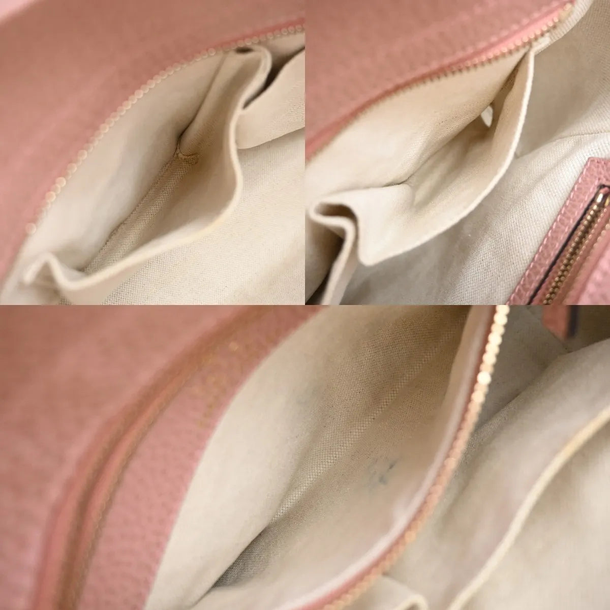 Gucci Swing Pebbled Leather, Pink, Leather, Handbag