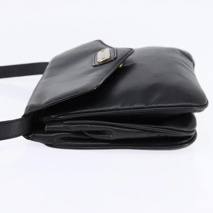 Celine Vintage Leather, Black, Leather, Shoulder Bag