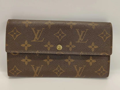 Louis Vuitton Emilie Monogram Canvas, Brown, Calfskin, Wallet