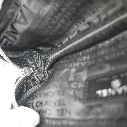 Chanel Chocolate Bar Clutch Nylon, Black, Nylon, Clutch