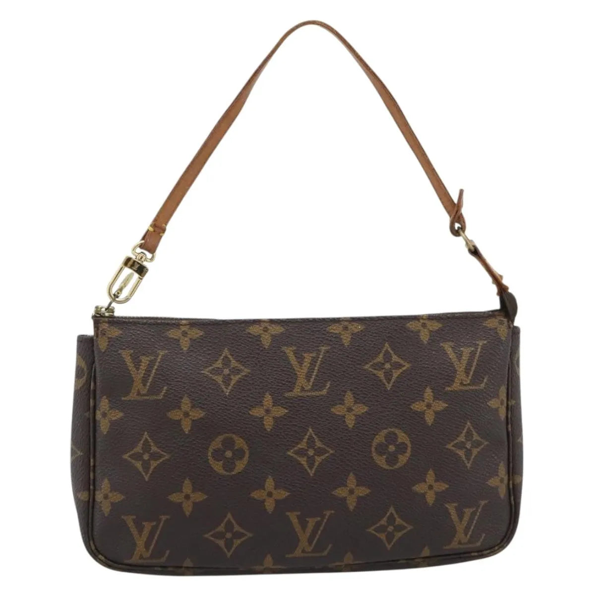 Louis Vuitton Pochette Accessoires Monogram, Brown, Canvas, Clutch