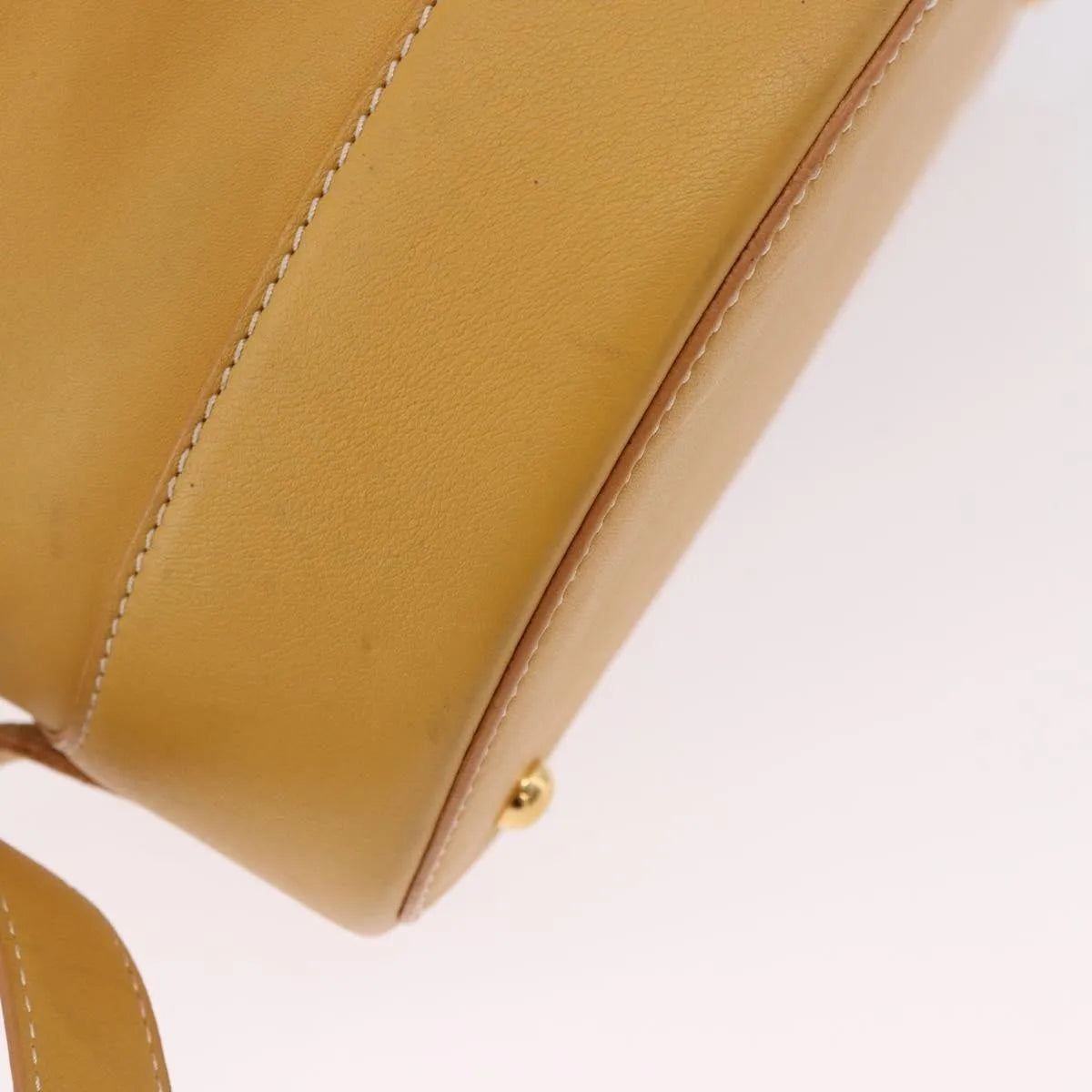 Loewe Anton Leather, Yellow, Leather, Backpack