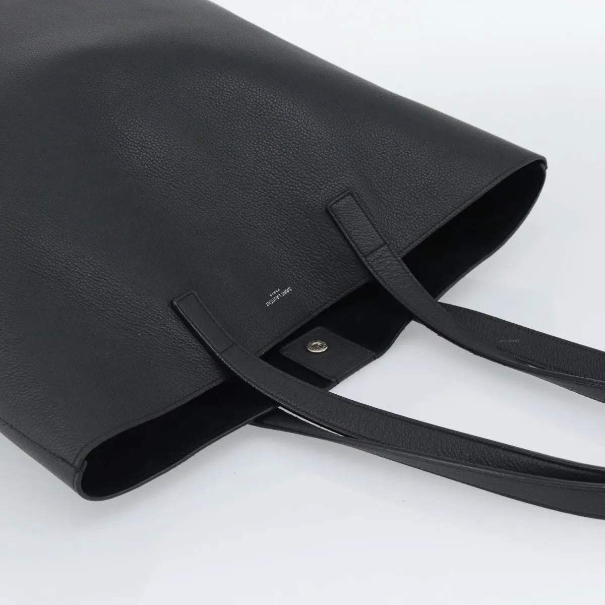 Saint Laurent Bold Tote Leather, Black, Leather, Tote Bag