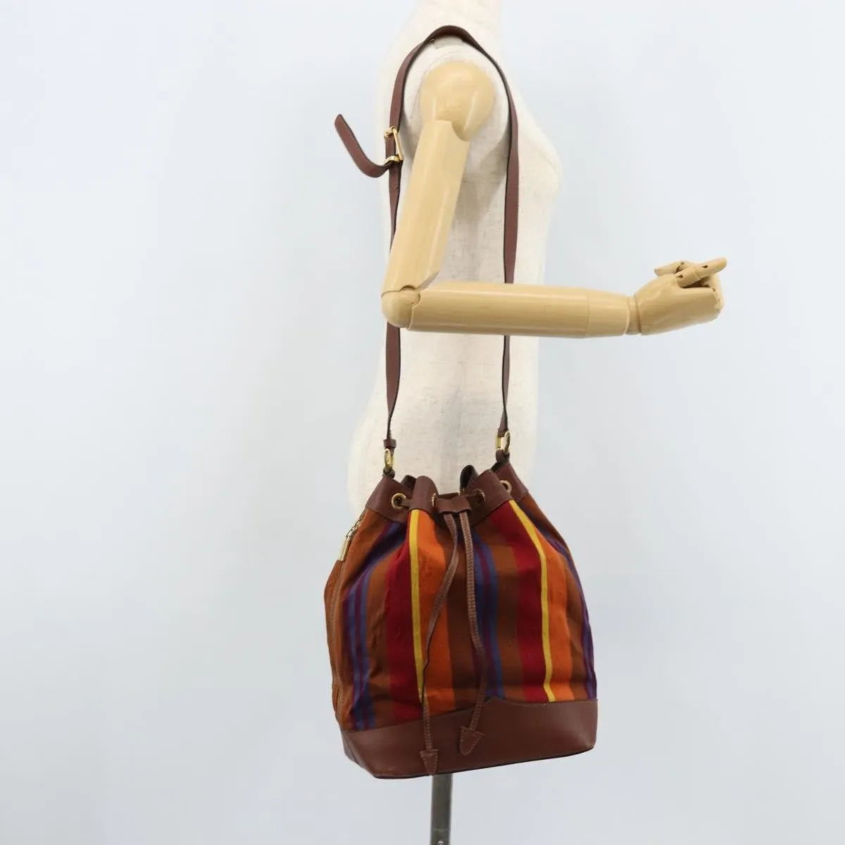 Celine Vintage Canvas, Multicolour, Canvas, Shoulder Bag