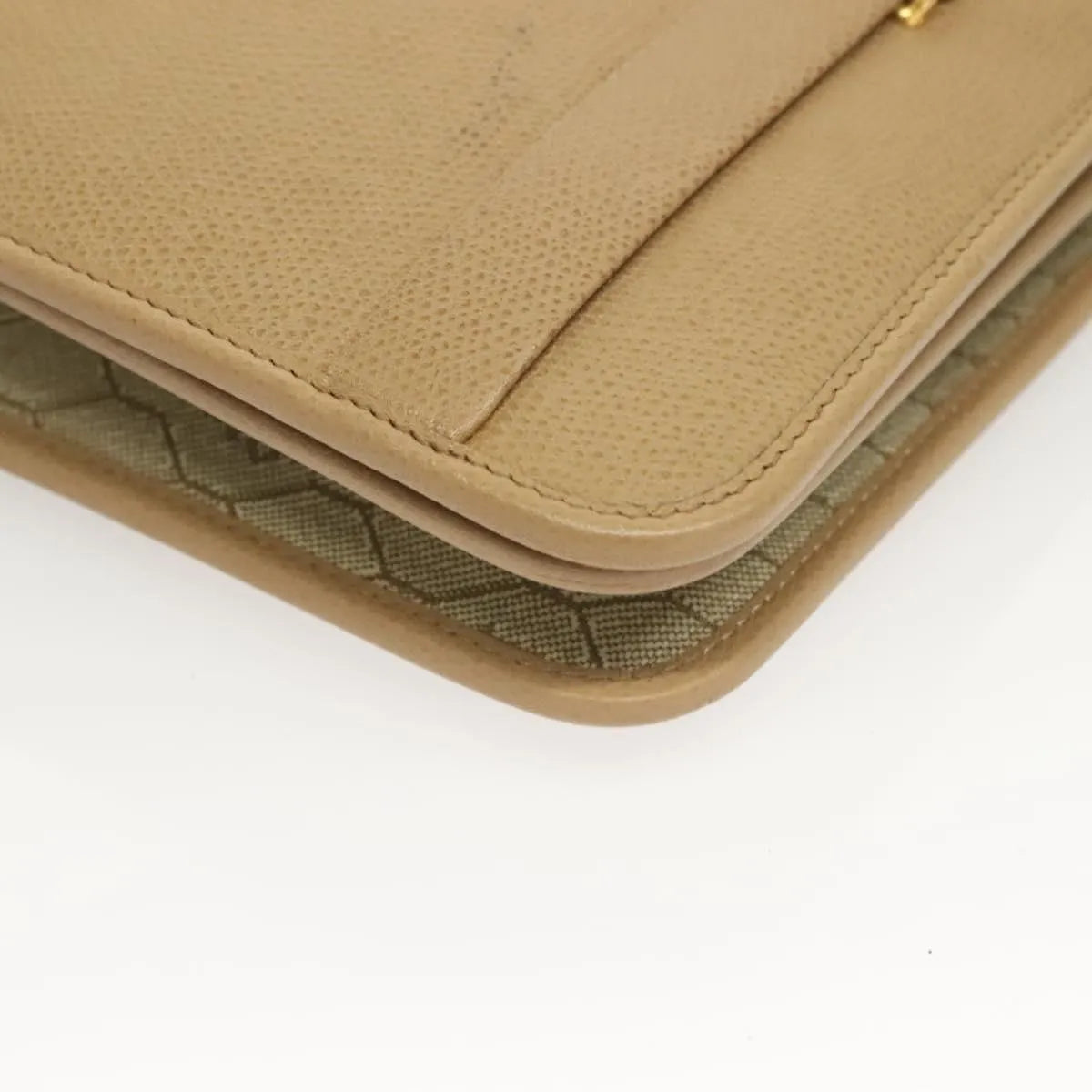 Christian Dior Vintage Leather, Beige, Leather, Shoulder Bag