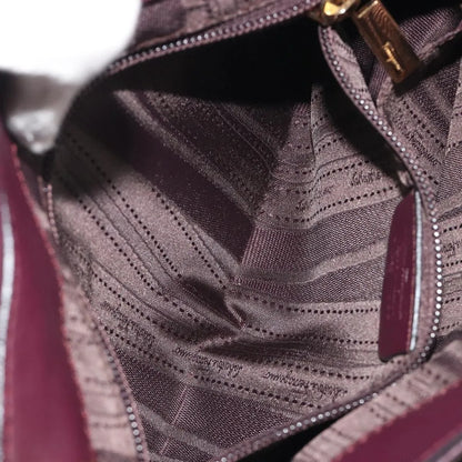 Salvatore Ferragamo Sofia Satchel Smooth Leather, Purple, Leather, Handbag