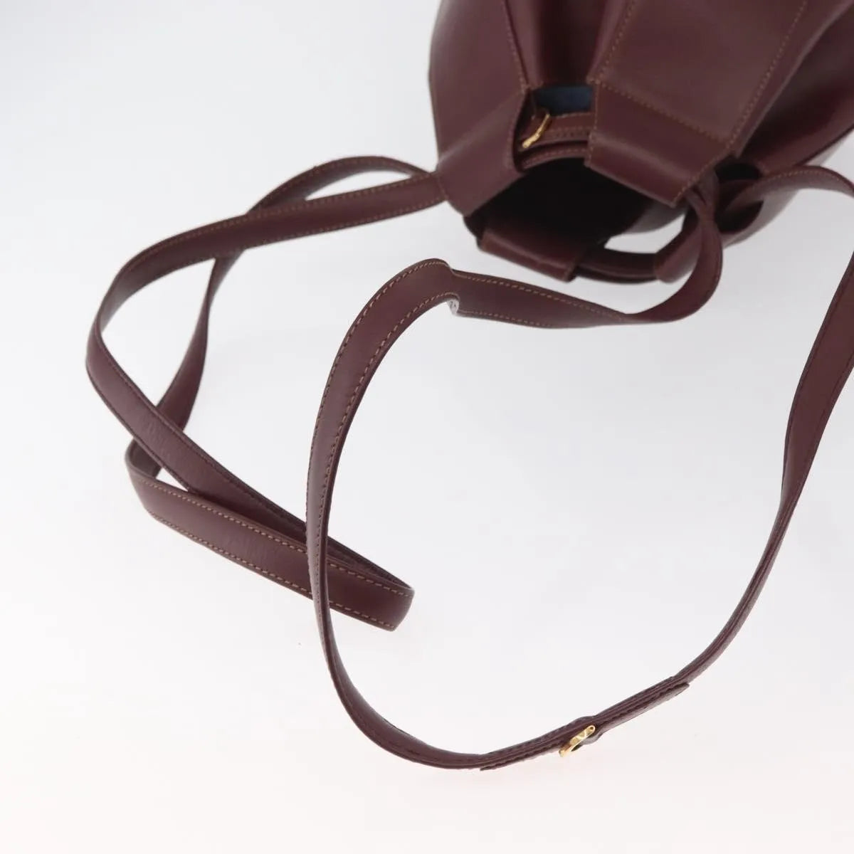 cartier Must de cartier Leather, Burgundy, Leather, Shoulder Bag