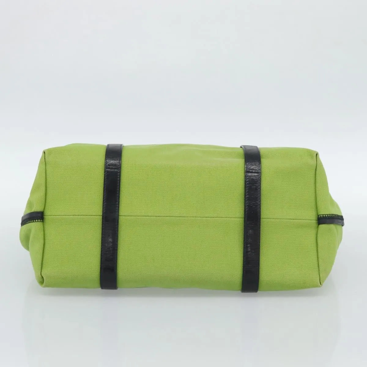 Bottega Veneta Vintage Canvas, Green, Canvas, Tote Bag