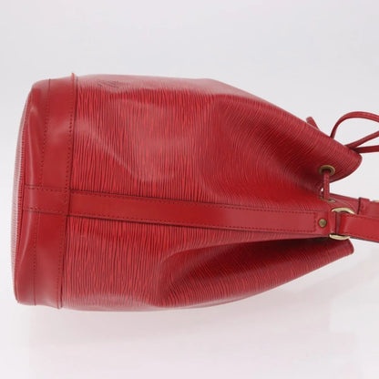 Louis Vuitton Noe Epi Leather, Red, Leather, Shoulder Bag