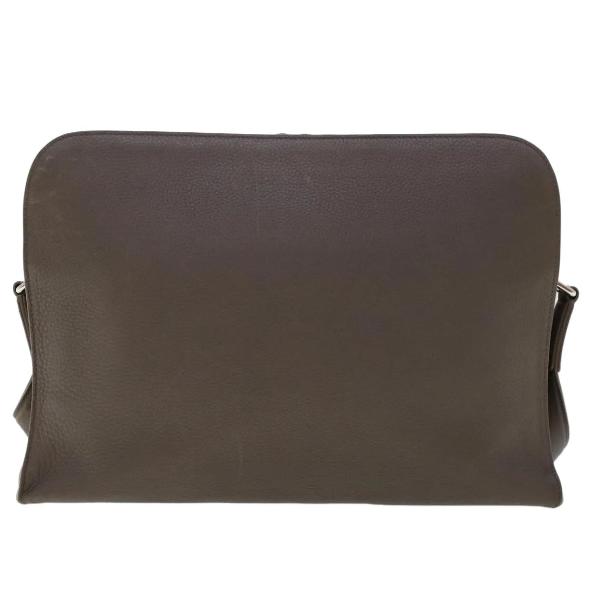 Louis Vuitton Naxos Leather, Gray, Leather, Shoulder Bag