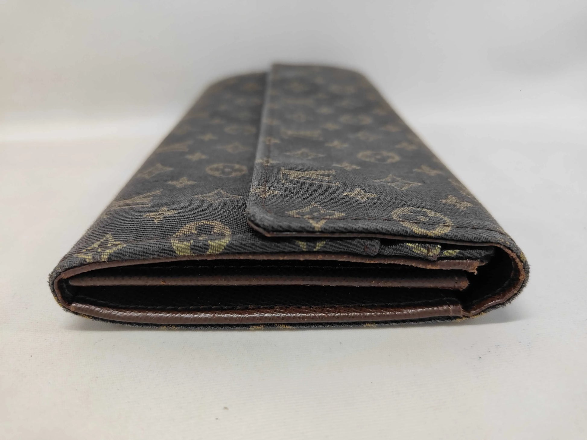 Louis Vuitton Vintage Sarah Monogram Idylle, Brown, Linen, Wallet