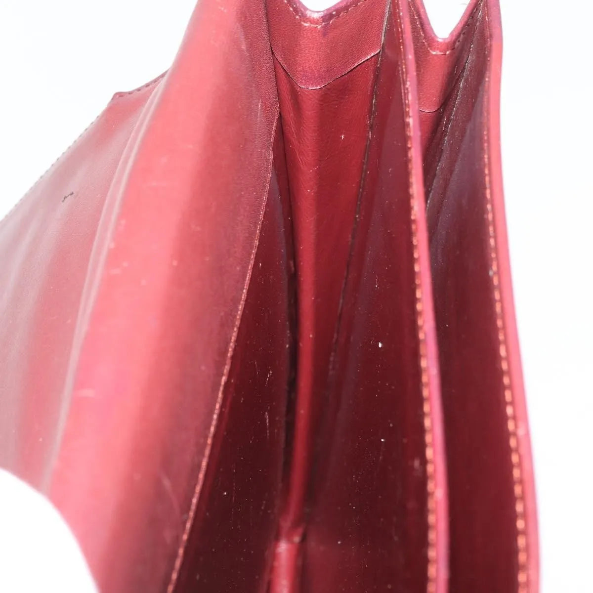 cartier Vintage must de Cartier Leather, Burgundy, Leather, Briefcase