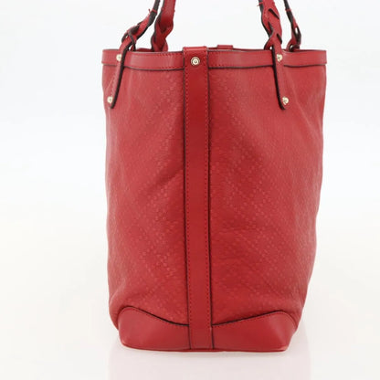 Gucci Craft Tote Diamante Leather, Red, PVC, Tote Bag