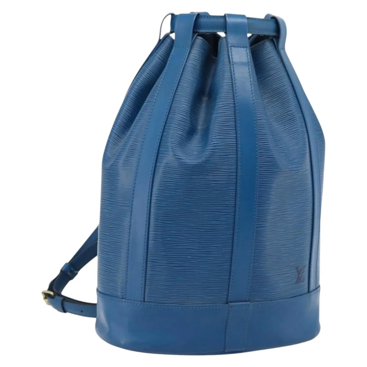 Louis Vuitton Randonnee Epi Leather, Blue, Leather, Shoulder Bag