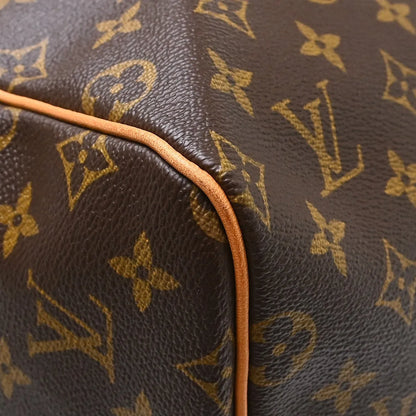 Louis Vuitton Keepall Monogram, Brown, Canvas, Travel Bag