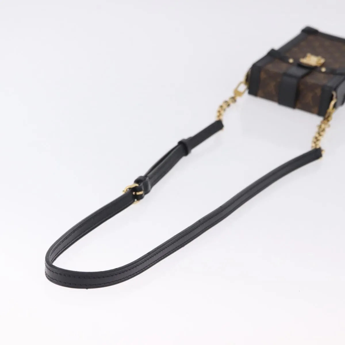 Louis Vuitton Vertical Trunk Pochette Monogram Canvas, Brown, Canvas, Clutch