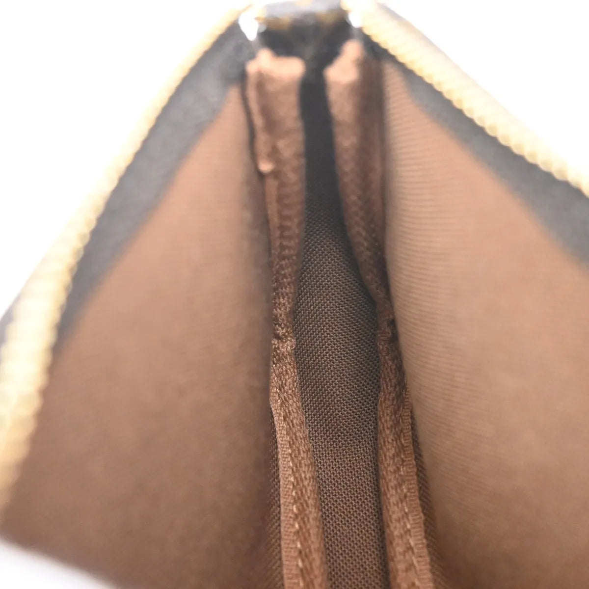 Louis Vuitton Mini pochette accessoires Canvas, Brown, Leather, Clutch