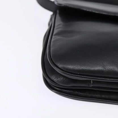 Celine Vintage Leather, Black, Leather, Shoulder Bag