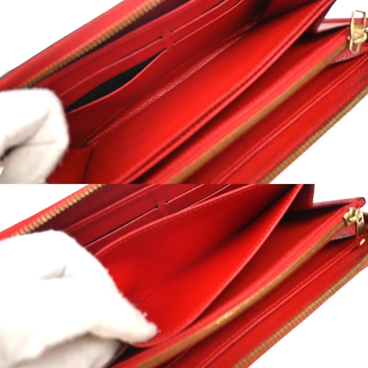 Louis Vuitton Portefeuille zippy Monogramme Empreinte Monogramme Empreinte, Red, Leather, Wallet