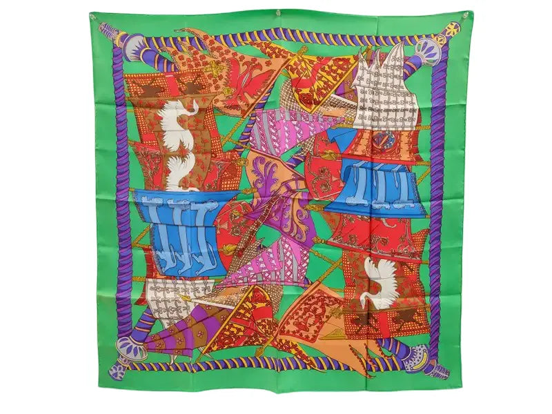 Hermes Carré 90 Silk multicolor, Multicolour, Silk, Scarf