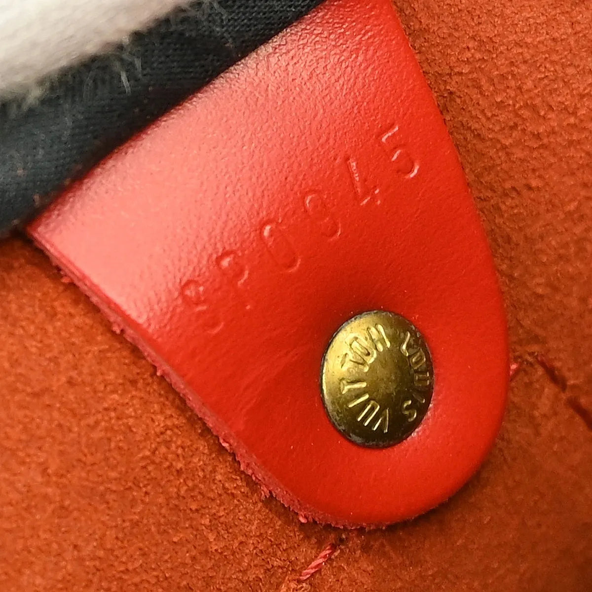 Louis Vuitton Speedy Epi, Red, Leather, Handbag