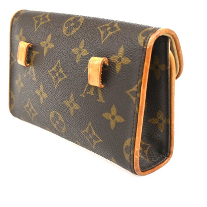Louis Vuitton Florentine Waist Monogram Canvas, Brown, Canvas, Clutch