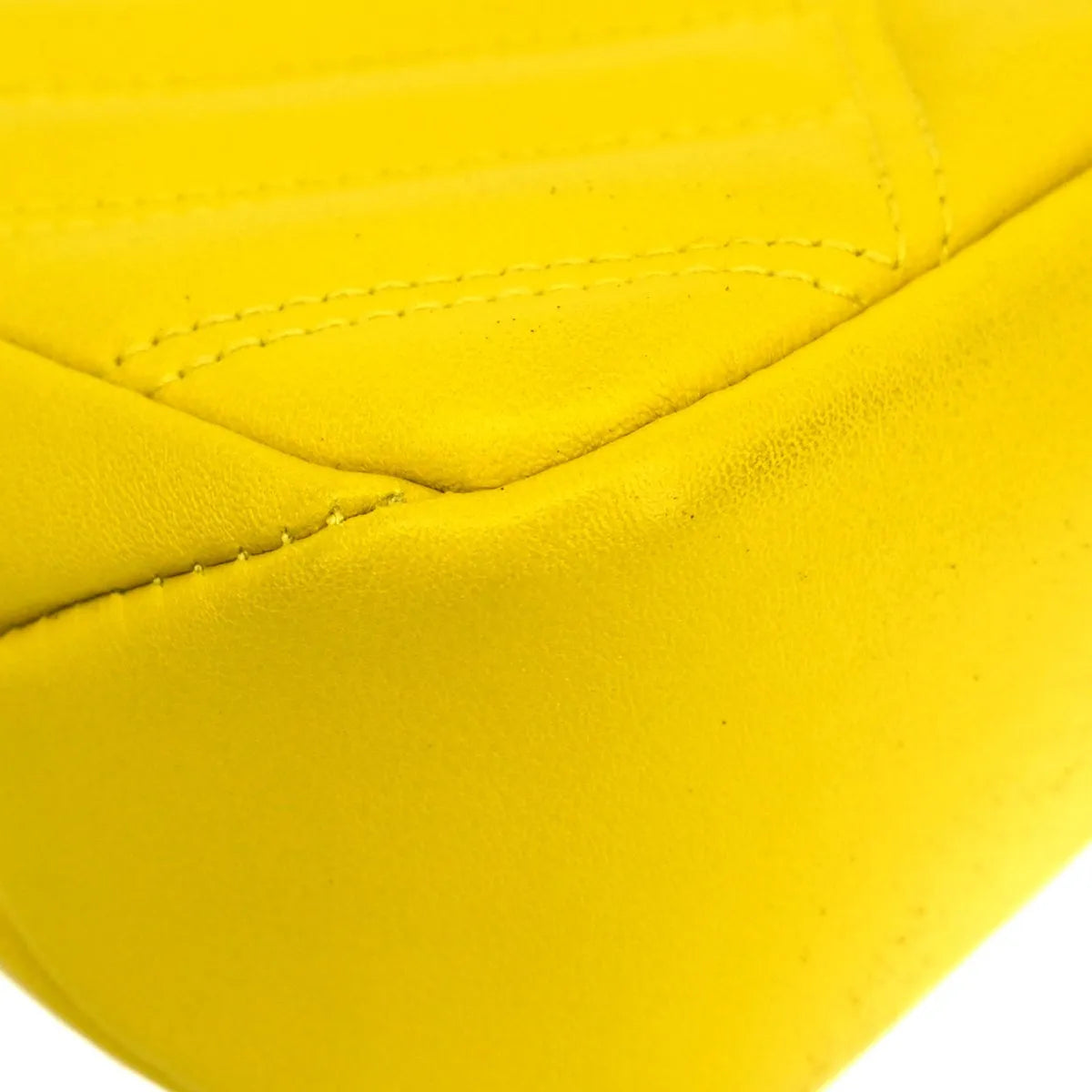 Bvlgari Serpenti Cabochon Diagonal Quilted Leather, Yellow, Leather, Shoulder Bag