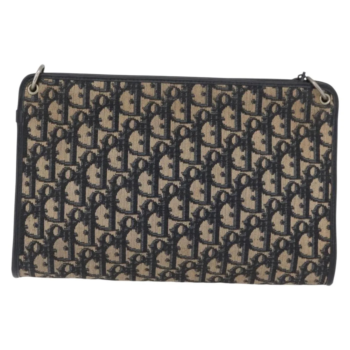 Christian Dior Vintage Trotter Canvas, Navy, Canvas, Shoulder Bag