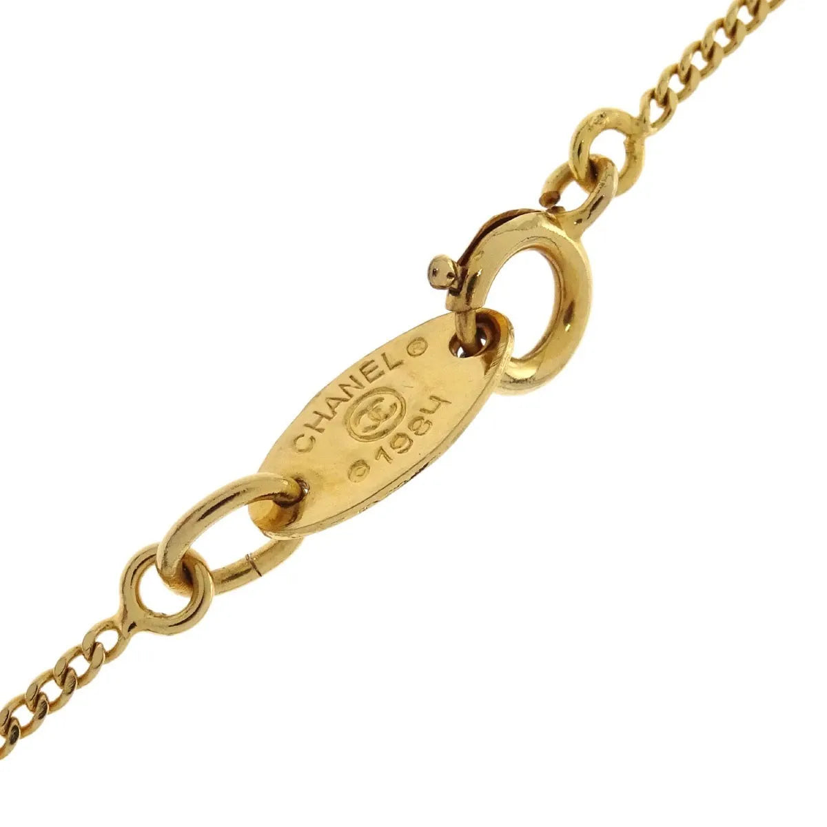 Chanel CC Chain Metal with Faux Pearls, Gold, Gold Plated, Necklace