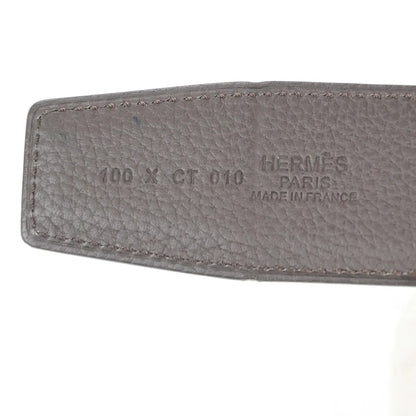 Hermes Constance Reversible Belt Leather, Brown, Leather, Belt