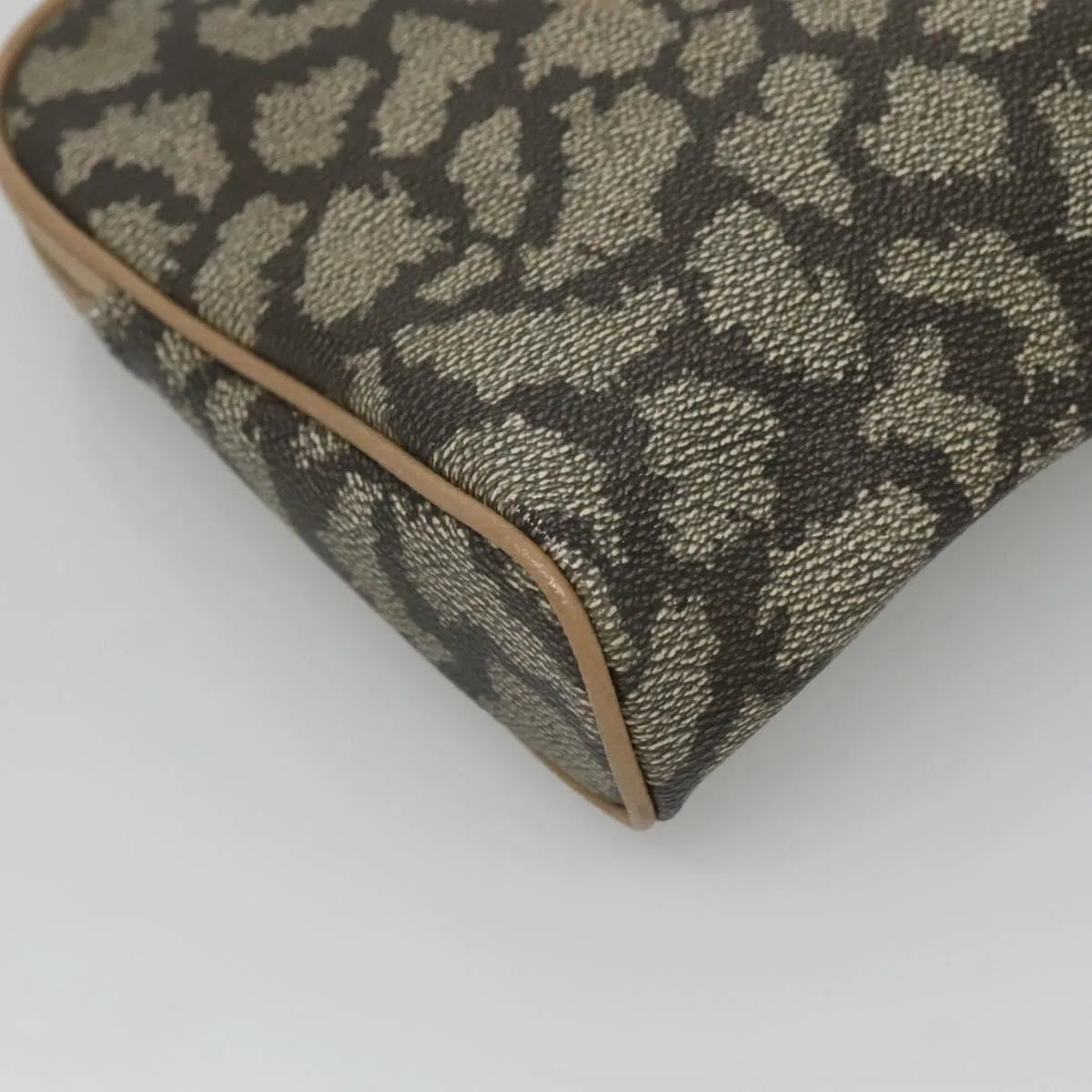 Saint Laurent Vintage Clutch PVC, Gray, Canvas, Clutch