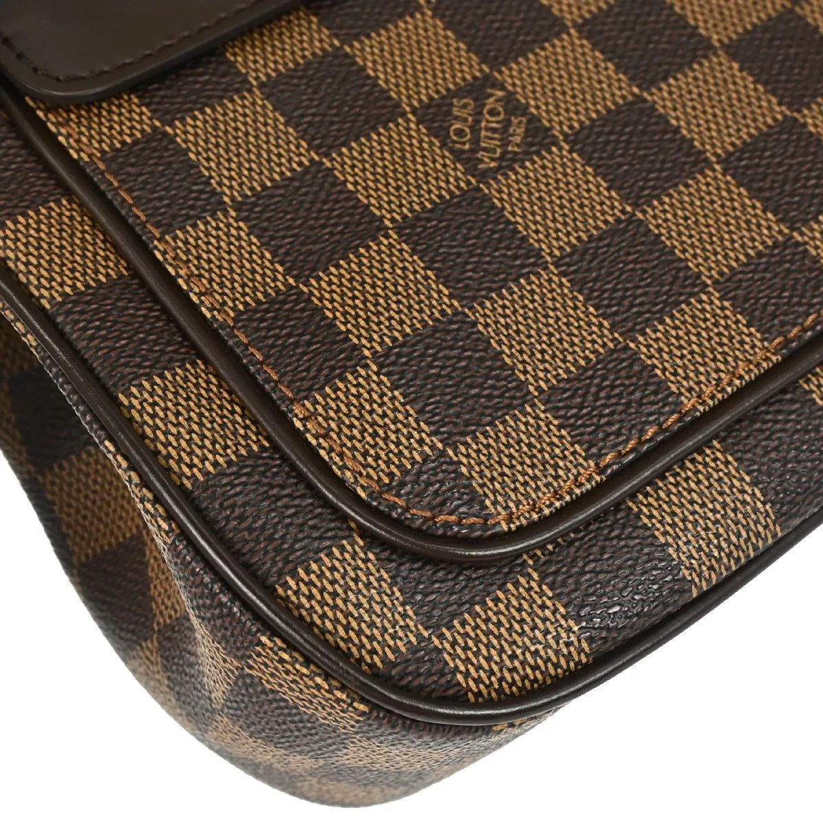 Louis Vuitton Aubagne Damier, Brown, Canvas, Shoulder Bag