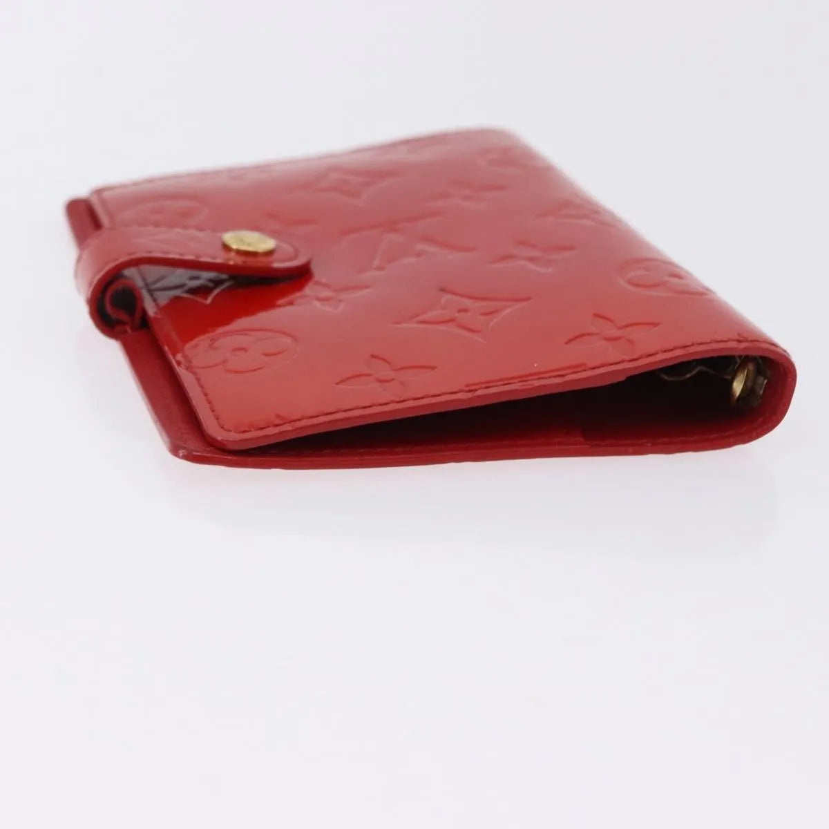 Louis Vuitton Agenda Cover Patent, Red, Patent Leather, Clutch