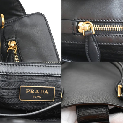 Prada Re-Edition Galleria Tote Saffiano Leather, Black, Leather, Tote Bag