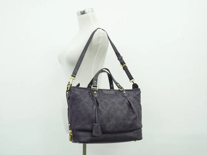 Louis Vuitton Stellar Mahina Leather, Purple, Leather, Handbag