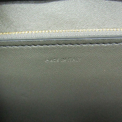Celine Classic Box Bag Smooth Leather, Gray, Leather, Shoulder Bag