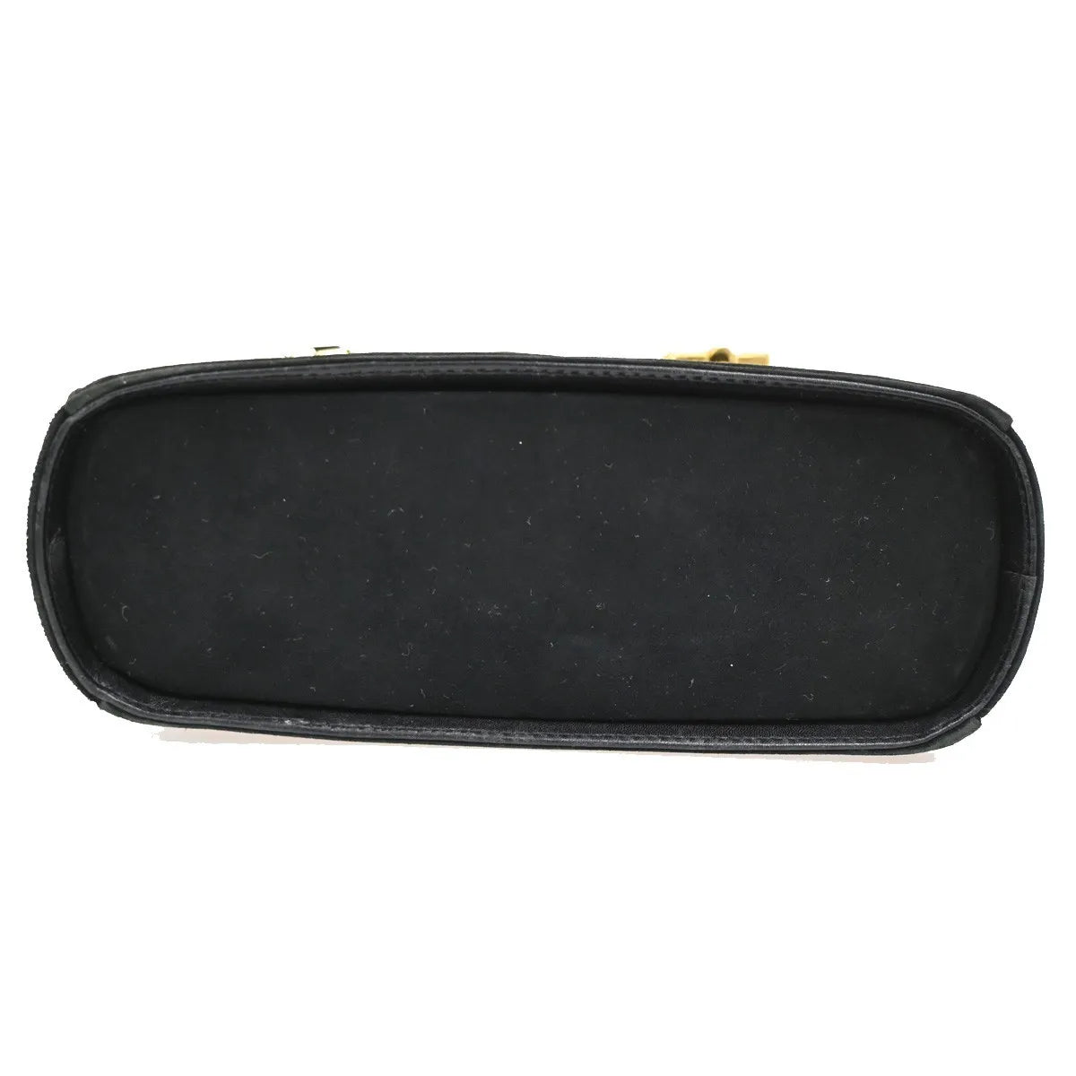 Salvatore Ferragamo Gancini Suede, Black, Suede, Handbag