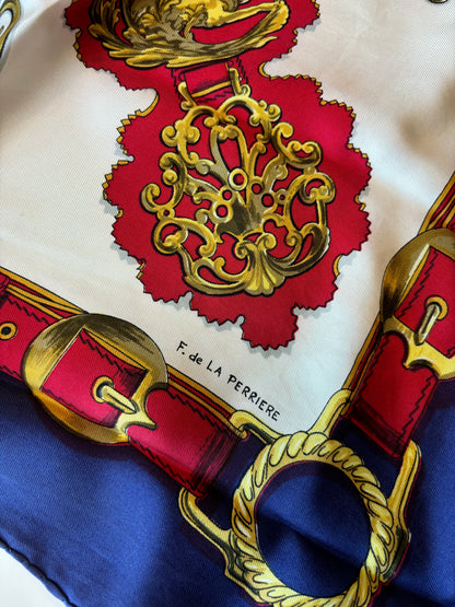 Hermes Carré 90 Silk multicolor, Multicolour, Silk, Scarf