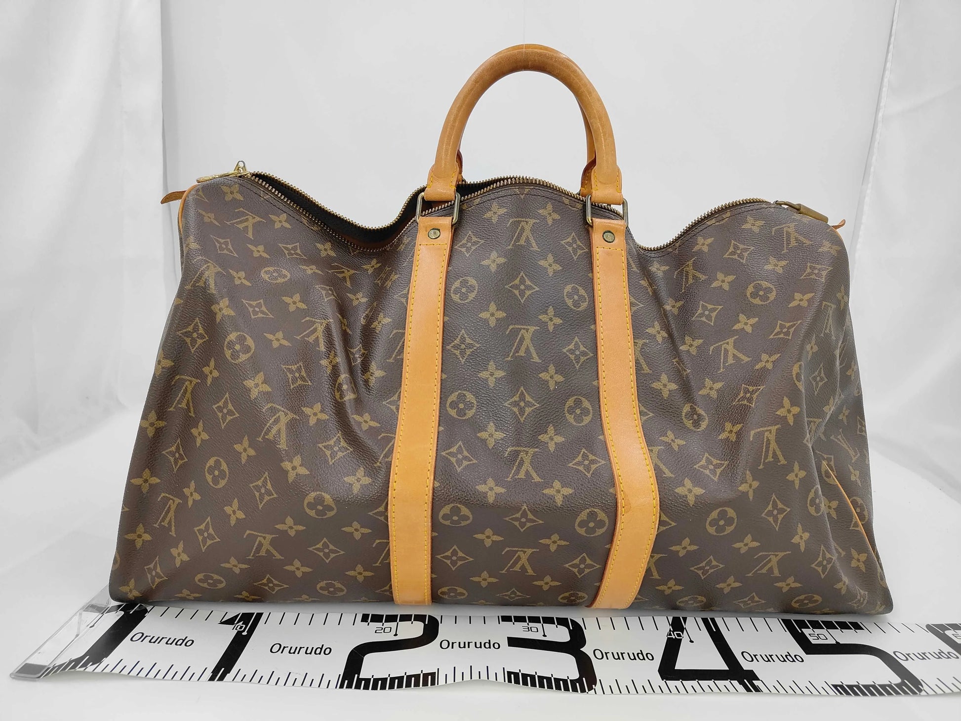 Louis Vuitton Keepall Monogram Canvas, Brown, Canvas, Travel Bag