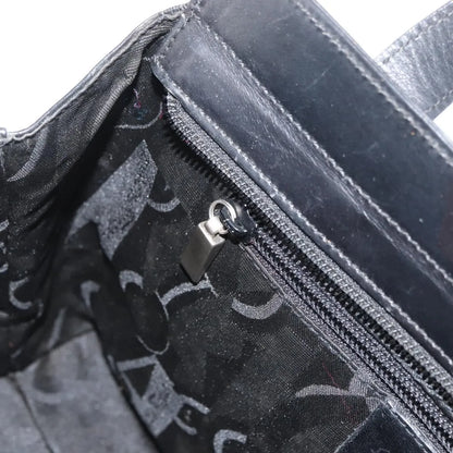 Salvatore Ferragamo Vintage Leather, Black, Leather, Tote Bag