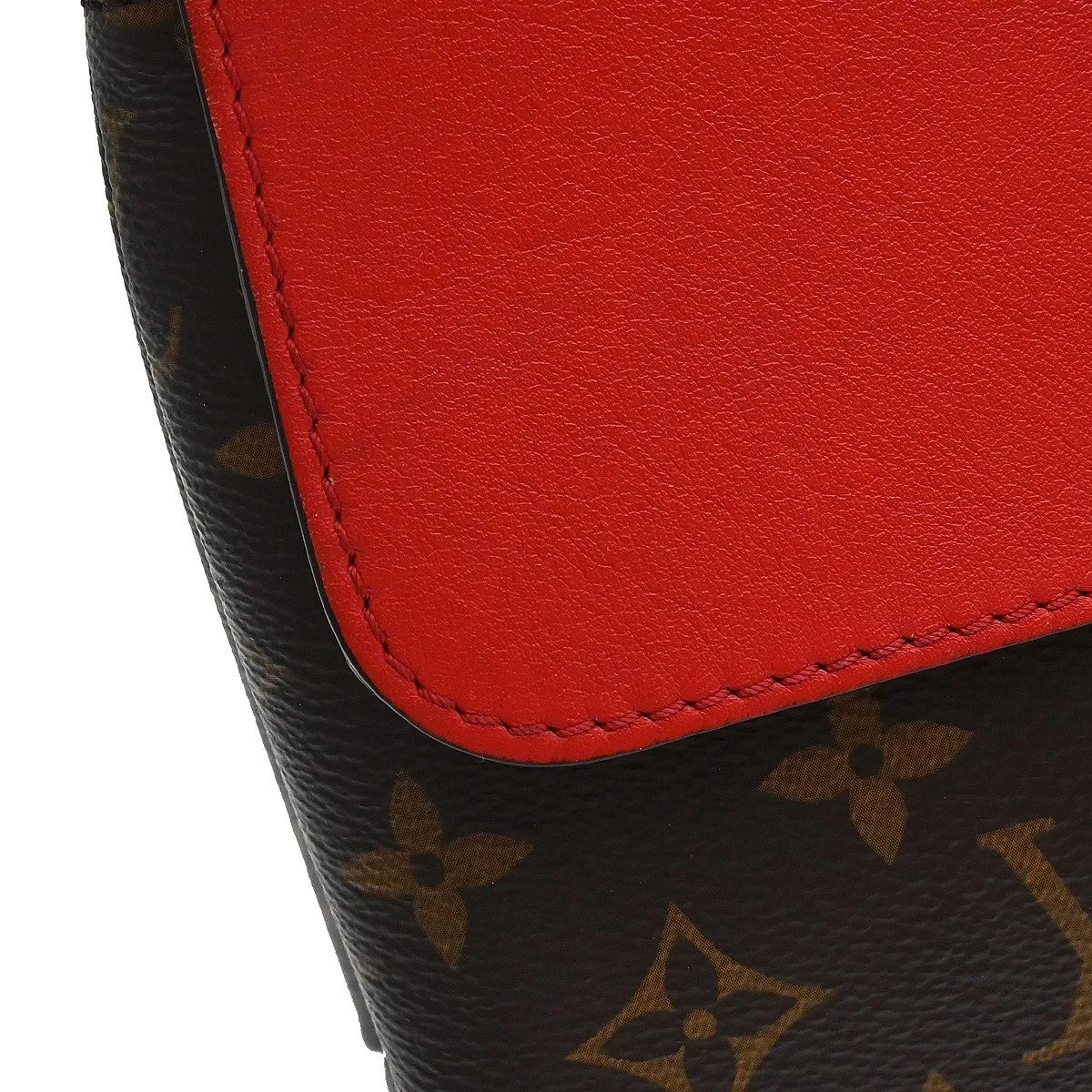Louis Vuitton Locky Monogram Canvas with Leather, Brown, Canvas, Handbag