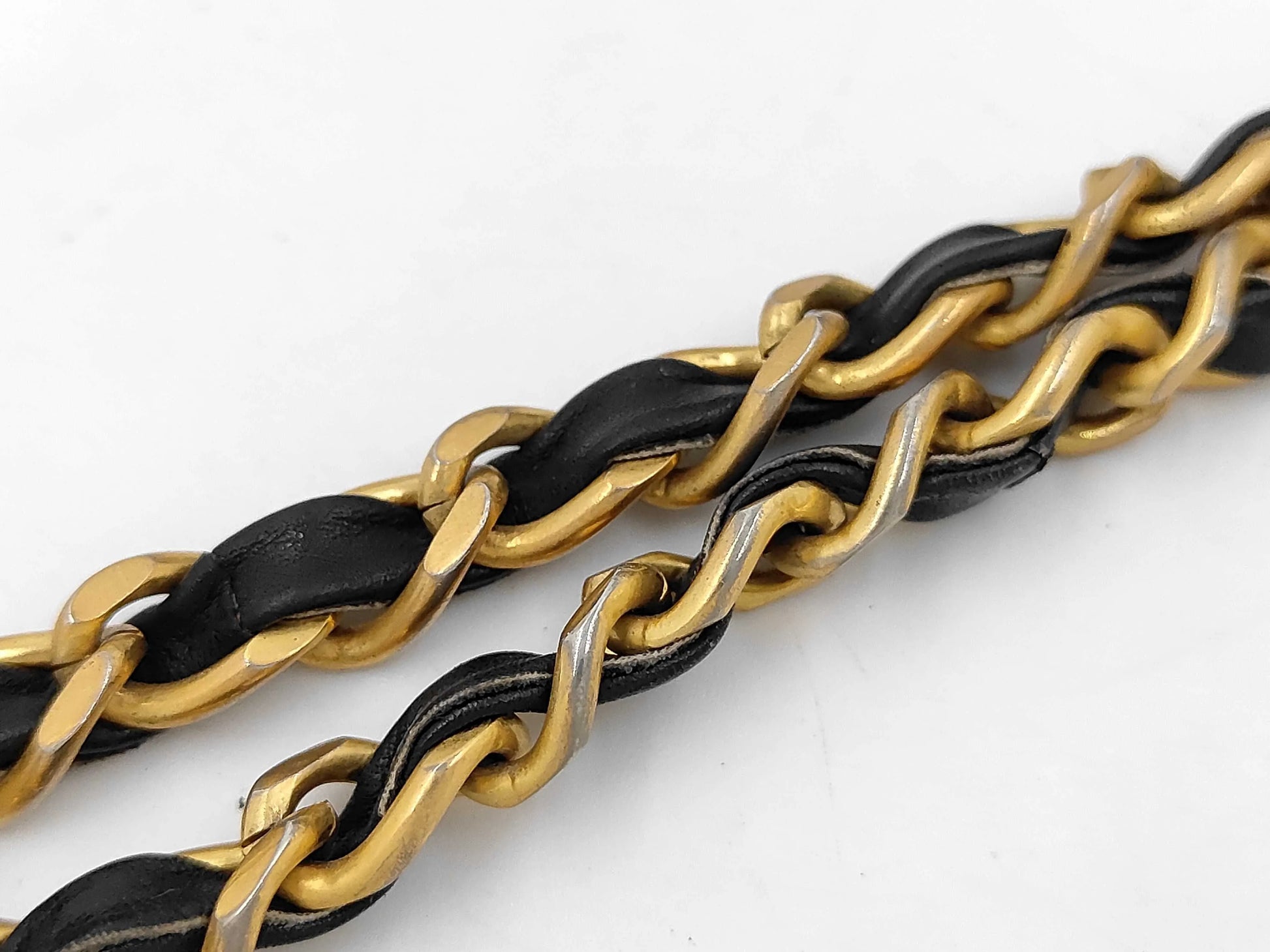 Chanel Matelasse Chain Leather, Black, Leather, Shoulder Bag