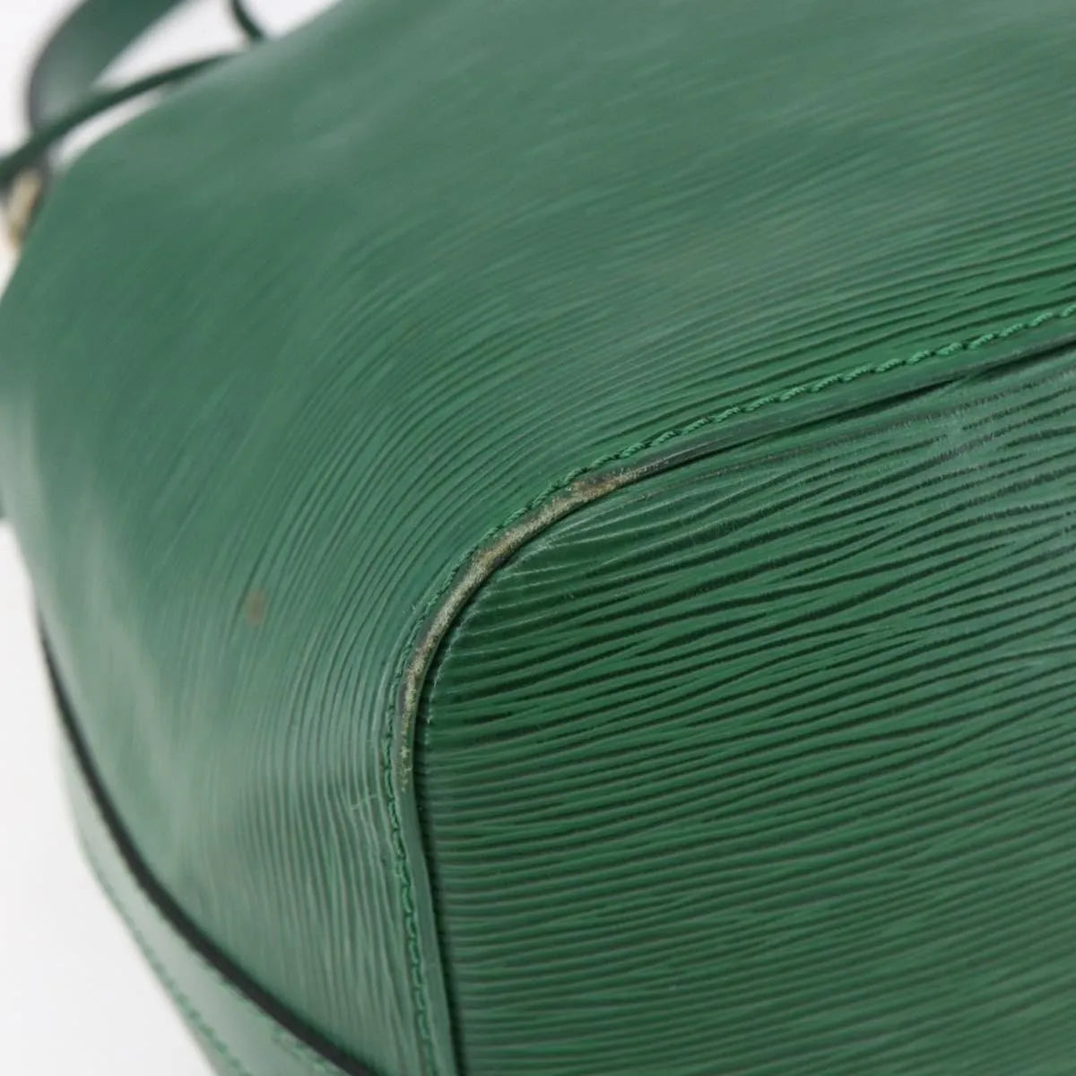 Louis Vuitton Petit Noe Epi Leather, Green, Leather, Shoulder Bag